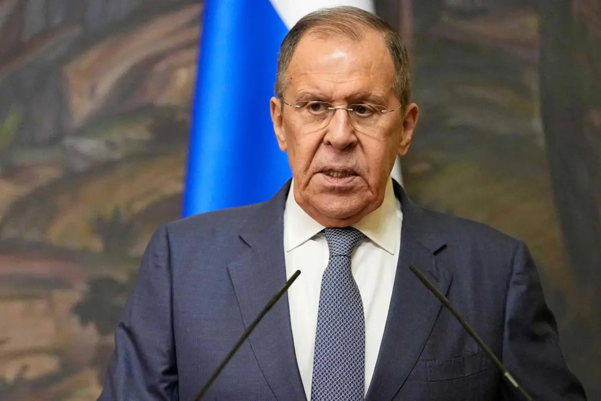 O ministro dos Negócios Estrangeiros da Rússia, Sergei Lavrov