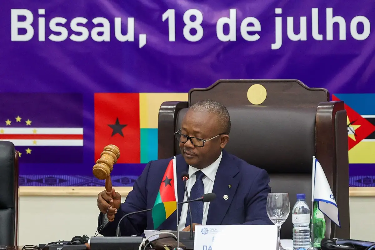 O presidente guineense, Umaro Sissoco Embaló