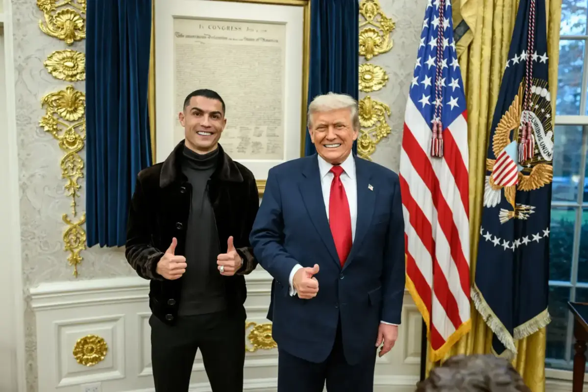 Cristiano Ronaldo visitou Donald Trump esta semana