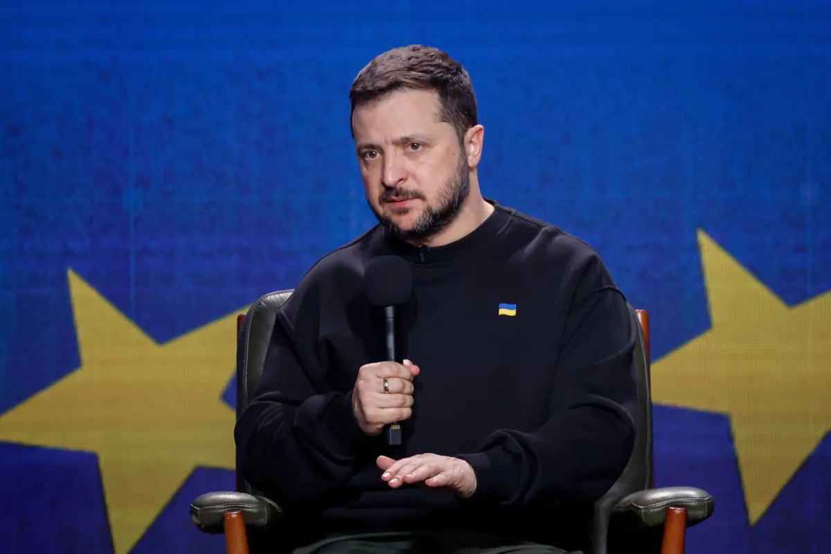 O presidente ucraniano, Volodymyr Zelensky