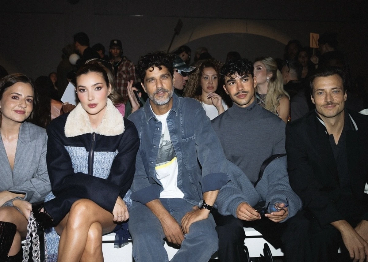 Portugueses na primeira fila do desfile da marca Iceberg