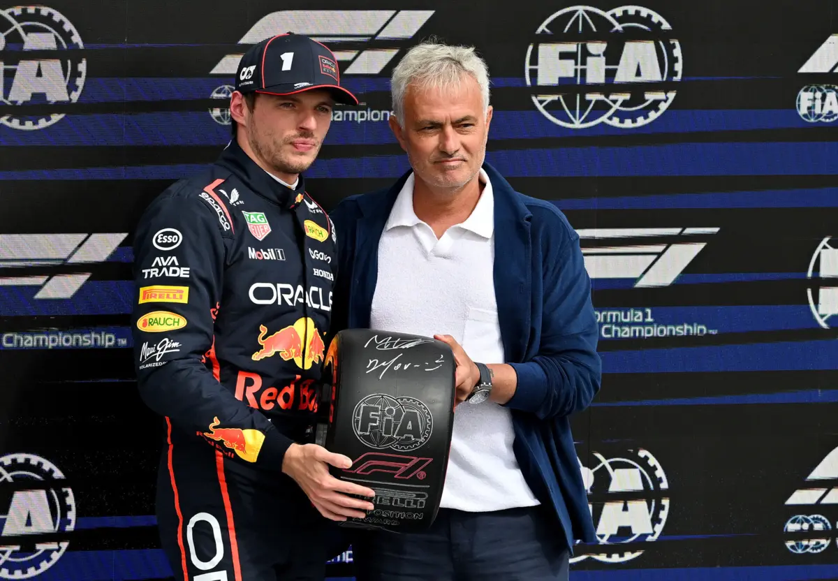 Max Verstappen com José Mourinho