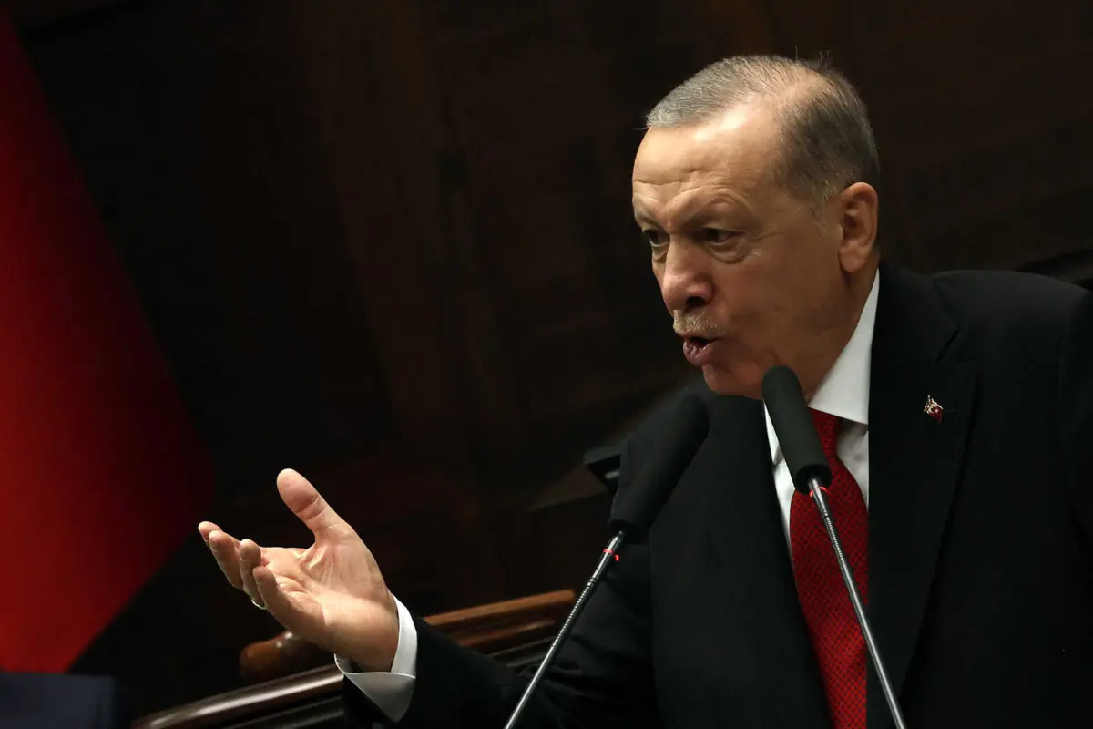 O Presidente da Turquia, Recep Tayyip Erdogan