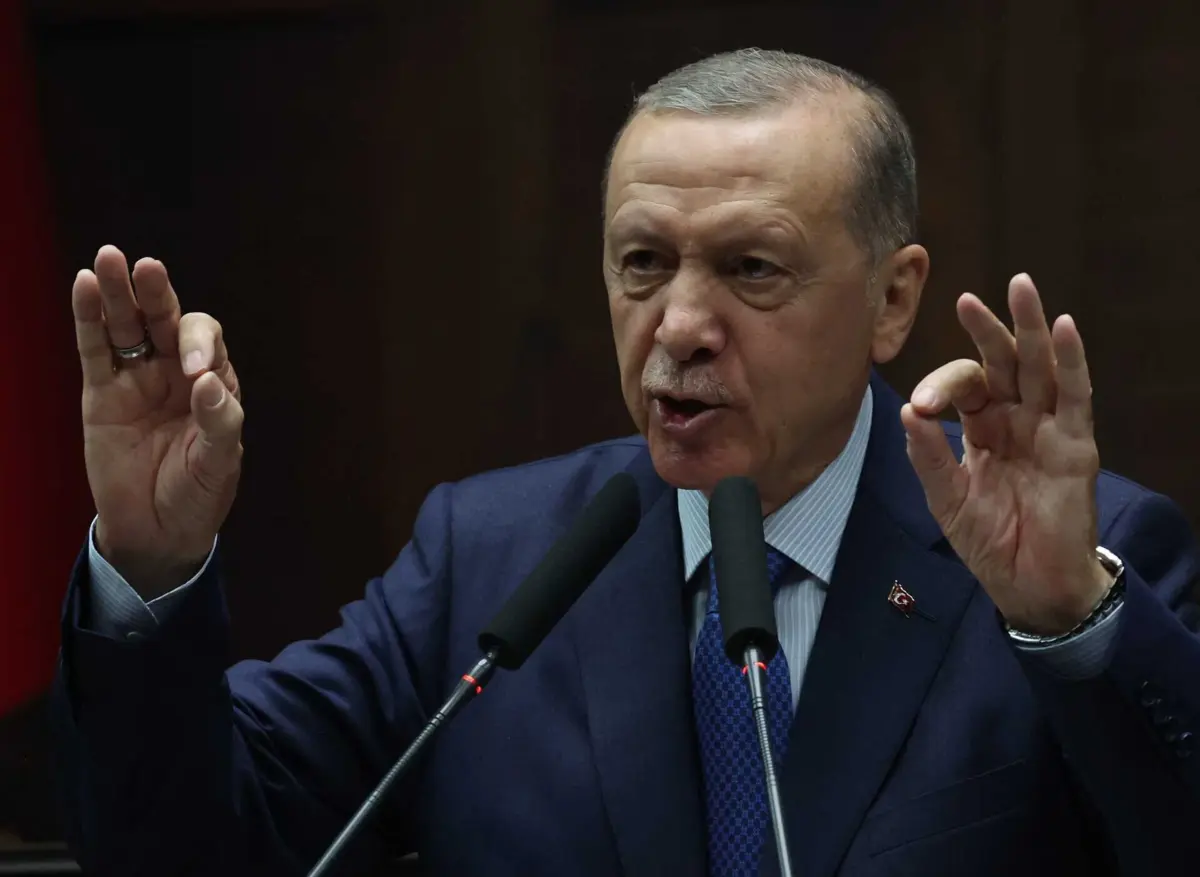 O Presidente da Turquia, Recep Erdogan