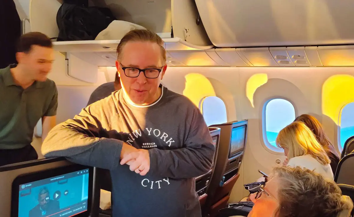 O presidente executivo da companhia aérea australiana Qantas Alan Joyce
