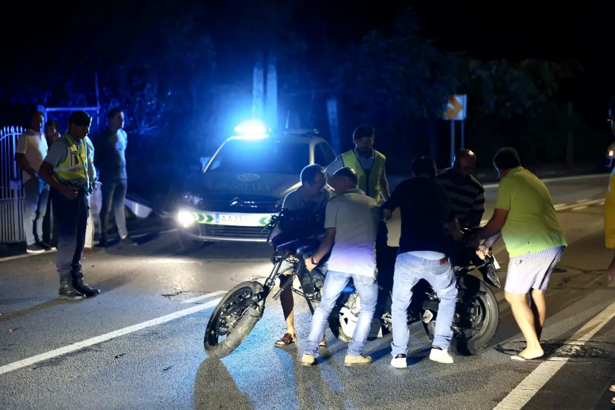 Despiste de motociclo ocorreu em Palmeira, freguesia de Braga