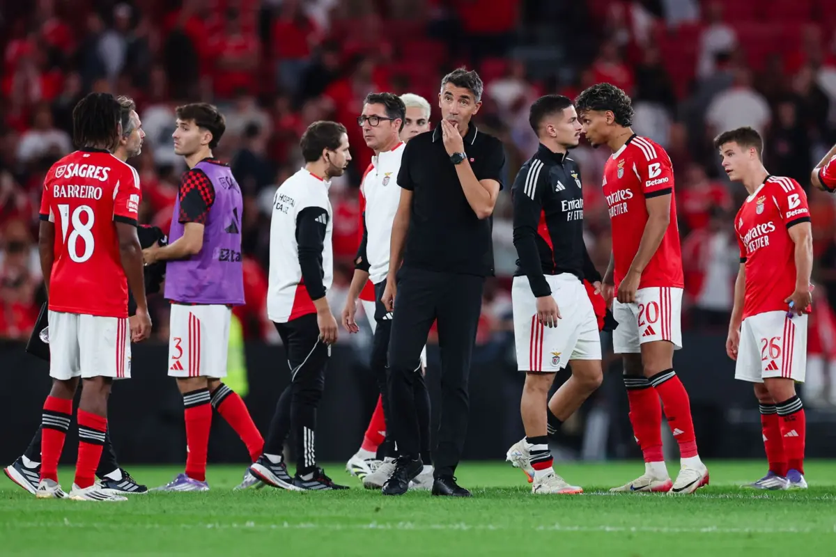 O treinador do Benfica, Bruno Lage