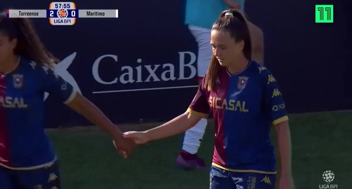 Janaina Weimer apontou golo de belo efeito pelo Torreense