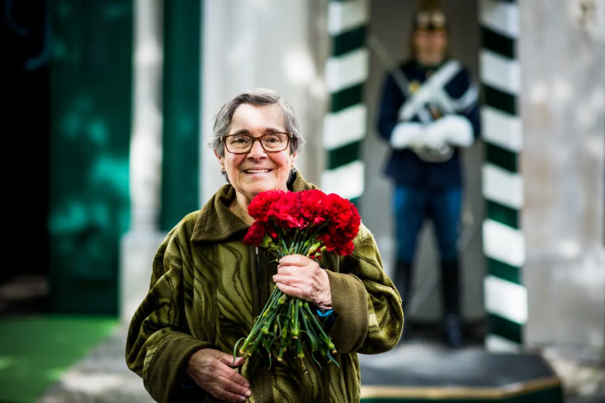 Celeste ficou conhecida como a "Senhora dos Cravos"