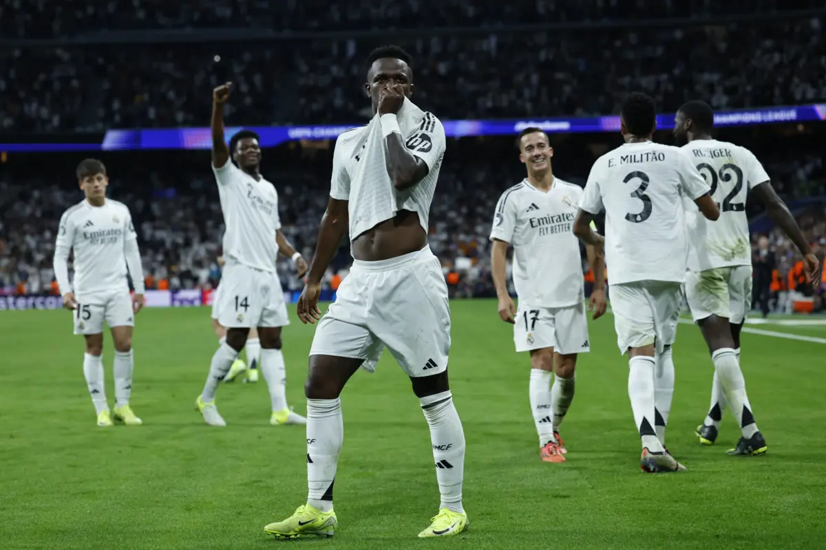 Vinícius Júnior assinou um hat-trick e liderou a reviravolta do Real Madrid frente ao Dortmund