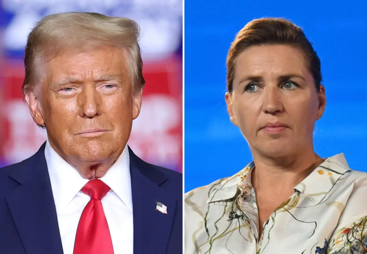 Donald Trump e Mette Frederiksen