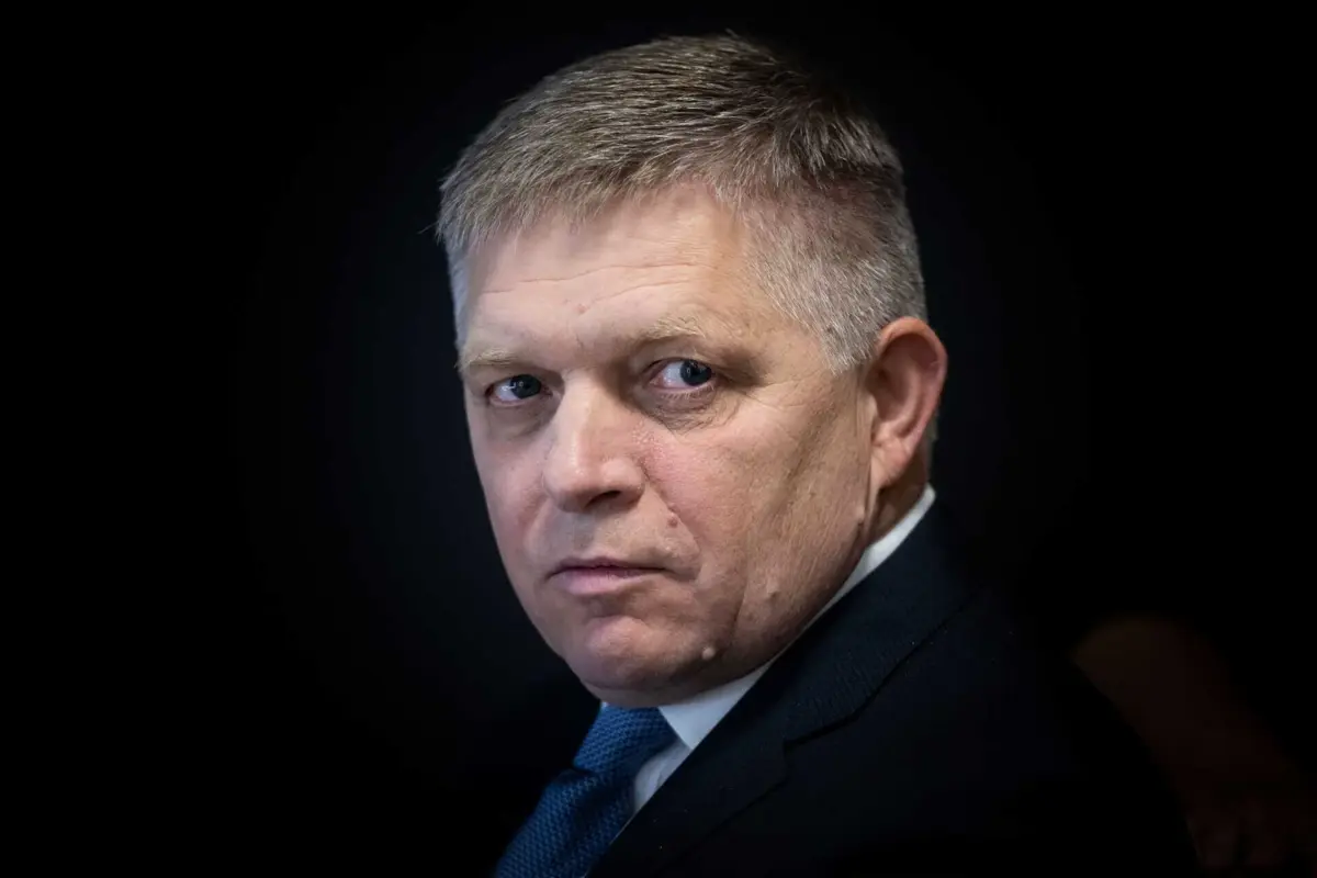 O primeiro-ministro da Eslováquia, Robert Fico