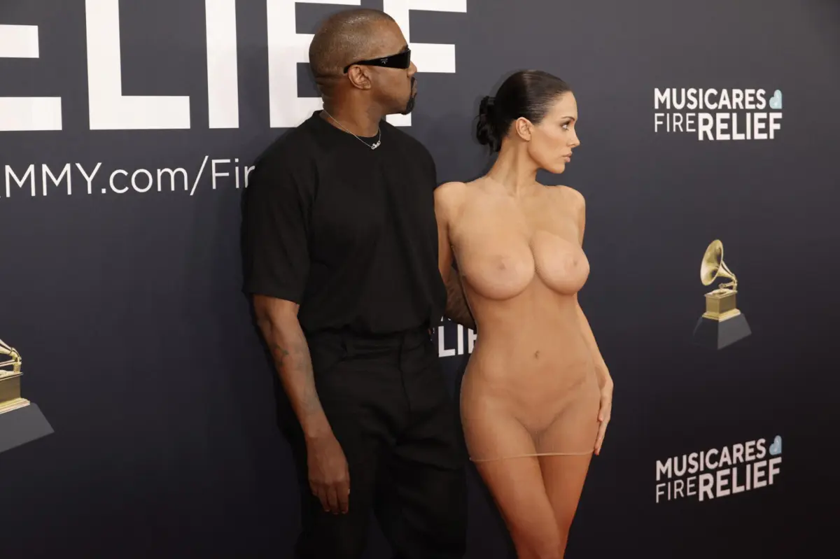 Kanye West e Bianca Censori foram o tema em destaque nos Grammys