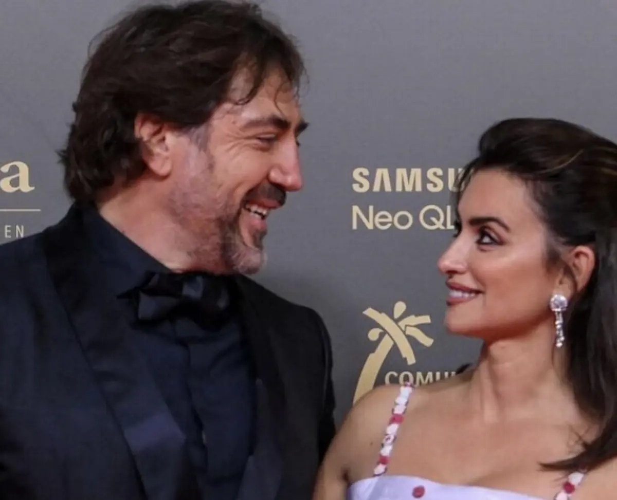 Javier Bardem e Penélope Cruz, em 2022, nos Prémios Goya