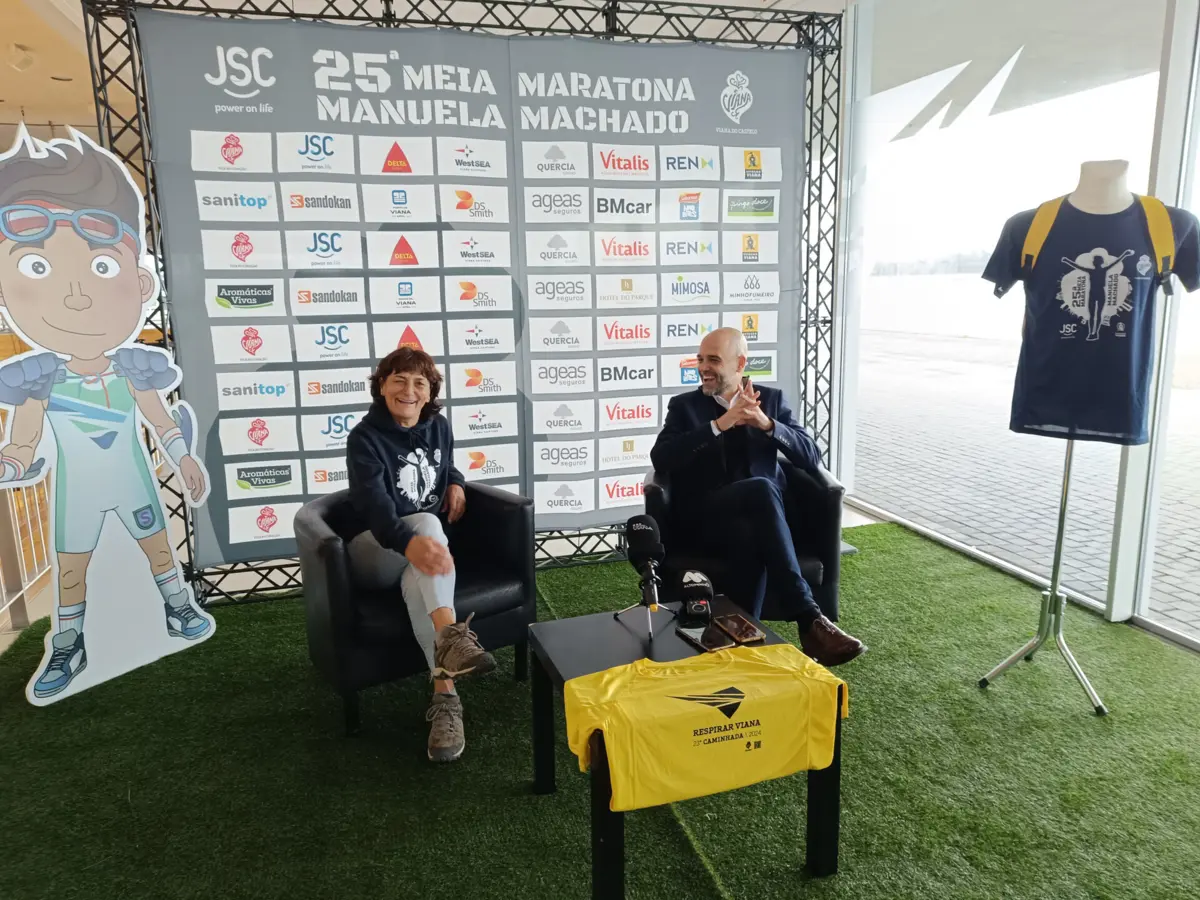 Manuela Machado na apresentação da corrida que tem o seu nome e chega à 25.ª edição em Viana