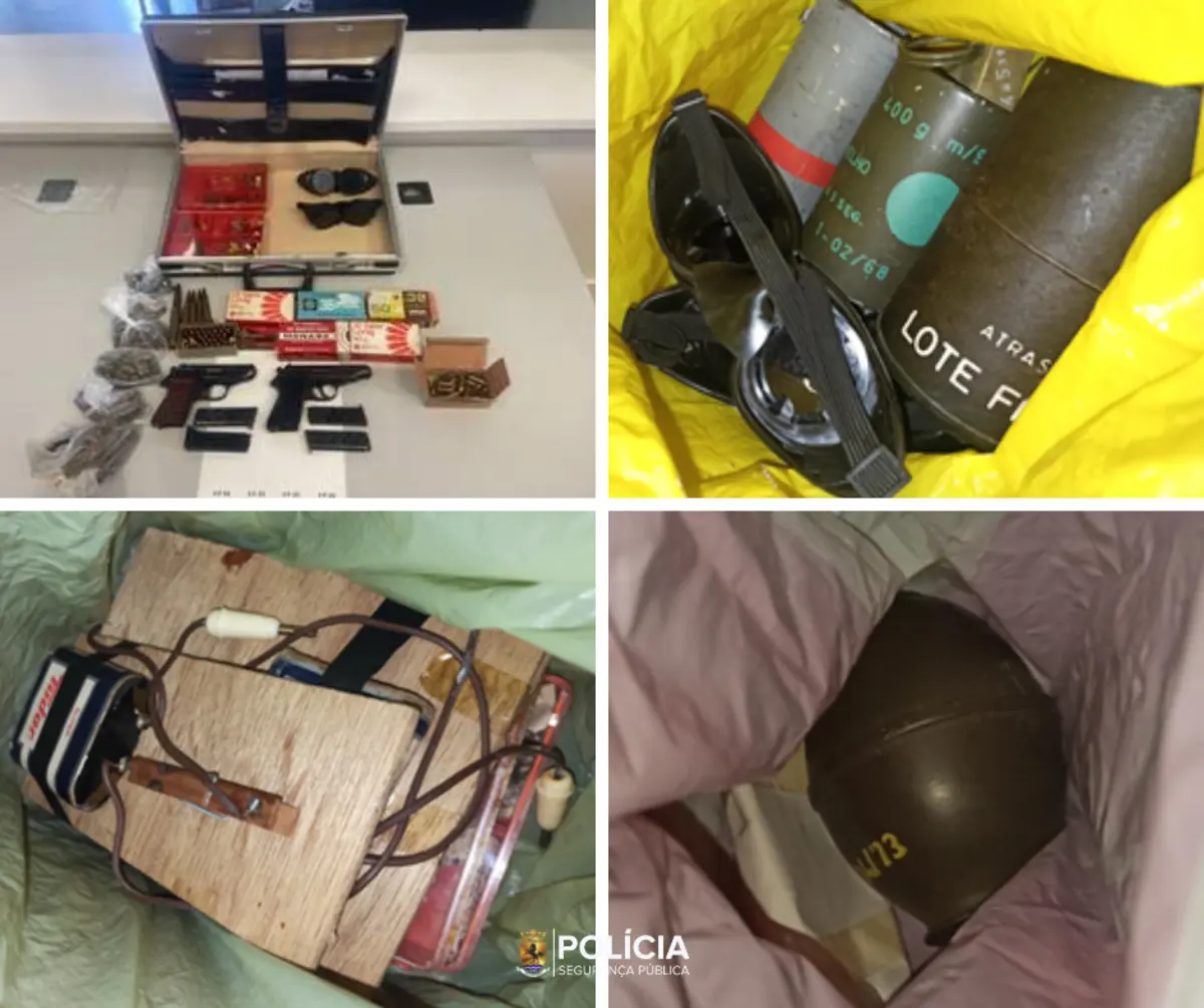 Material apreendido pela PSP
