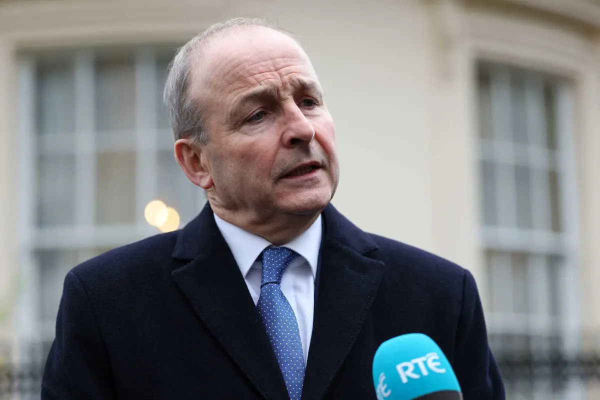 O vice-primeiro-ministro irlandês, Micheál Martin