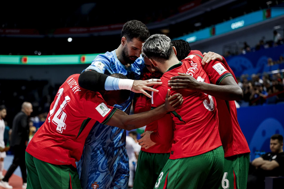 Imagem de contexto do artigo Portugal vence Tajiquistão e garante apuramento para a fase final do Mundial de futsal