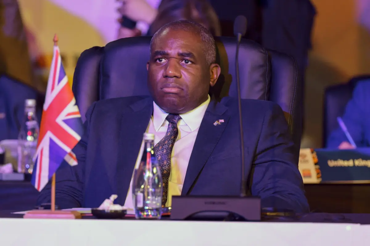David Lammy, ministro dos Negócios Estrangeiros britânico