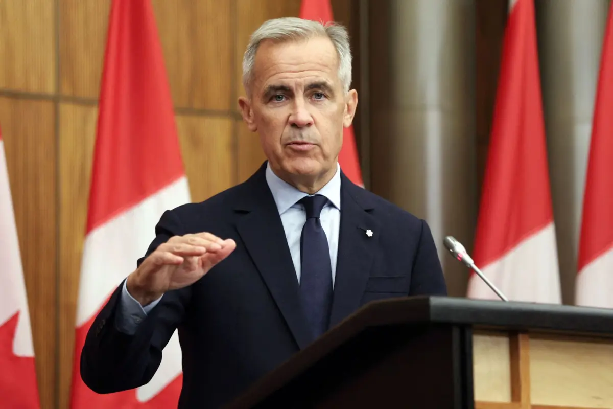 O primeiro-ministro canadiano, Mark Carney