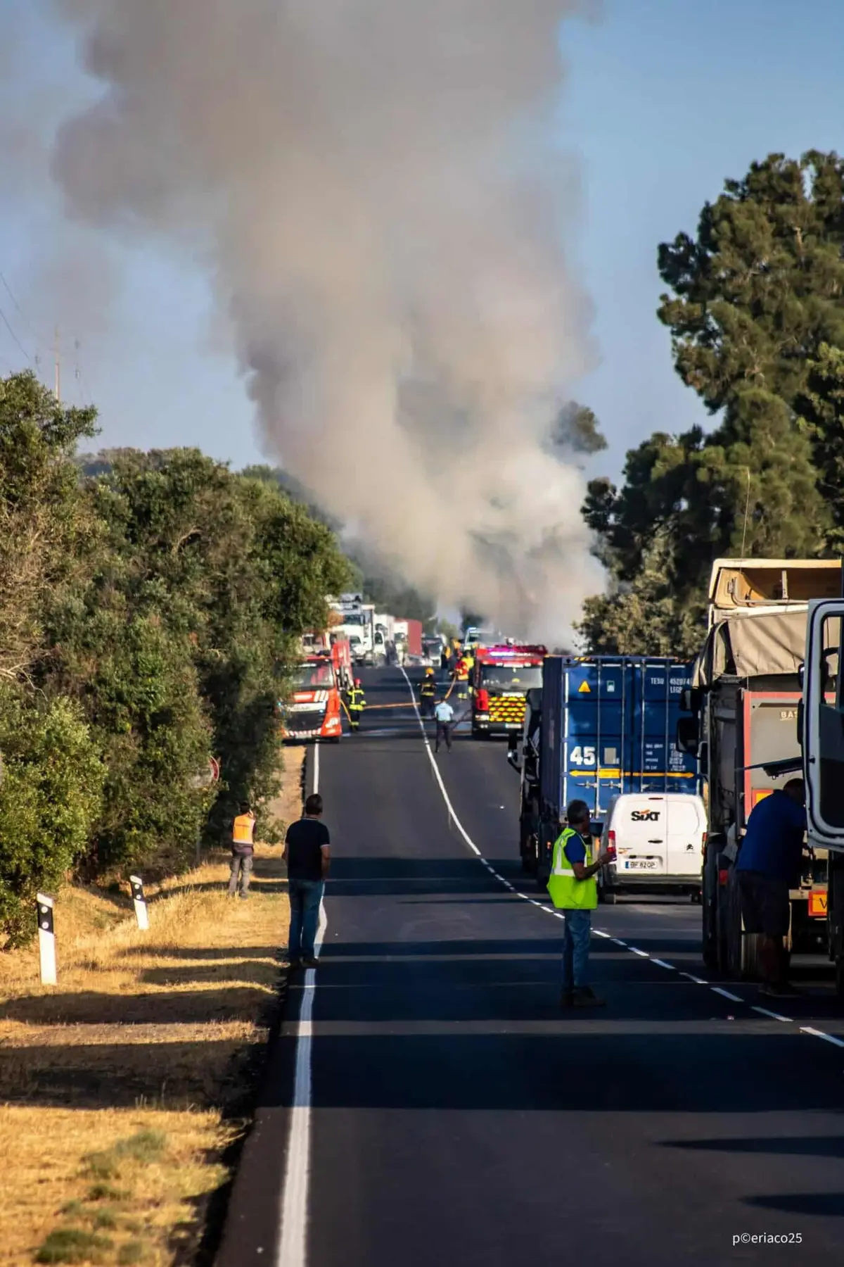 O incidente não provocou feridos