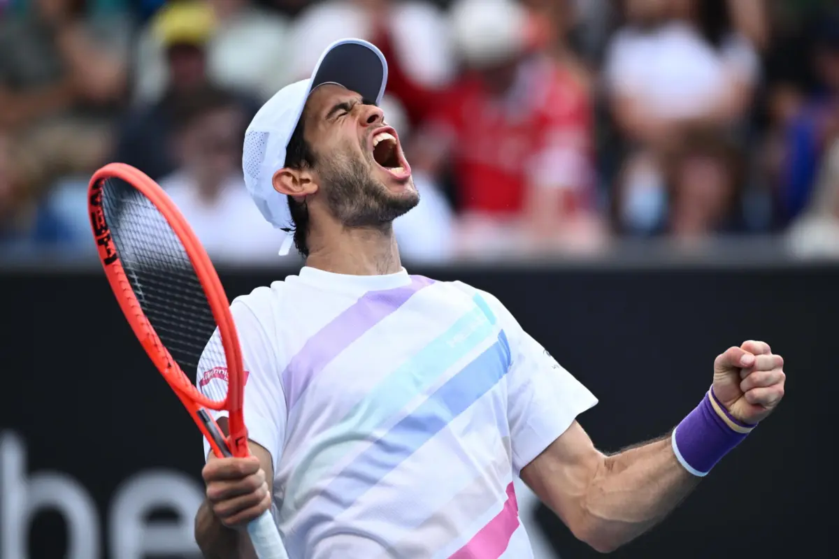 Nuno Borges celebra o apuramento para a terceira ronda do Open da Austrália