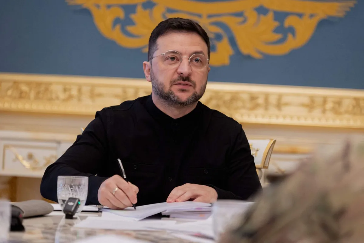 O presidente ucraniano, Volodymyr Zelensky