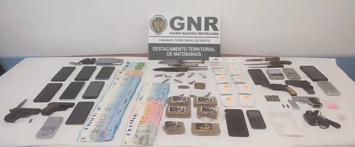 GNR apreendeu droga, dinheiro e armas