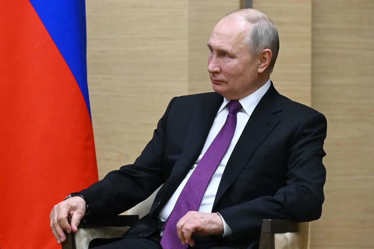 O atual presidente russo Vladimir Putin