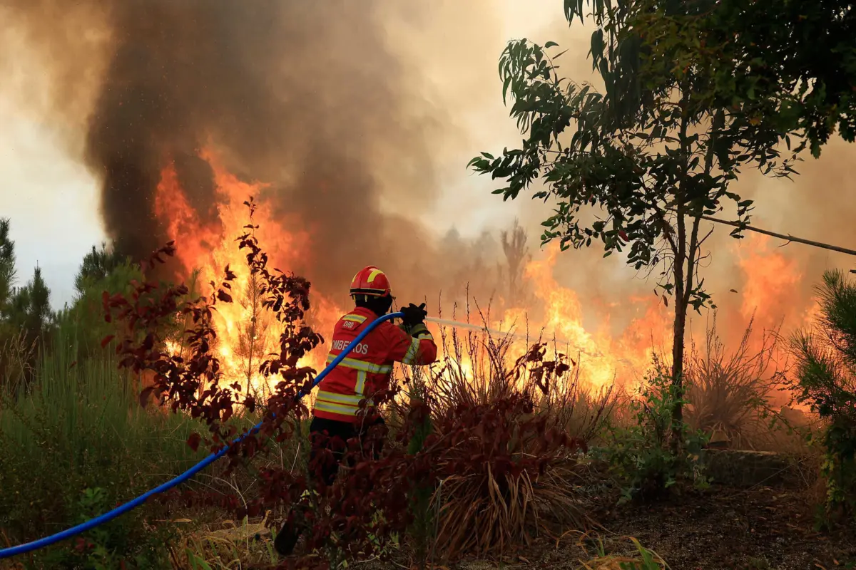 Incêndio na aldeia de Ribolhos, em Castro Daire