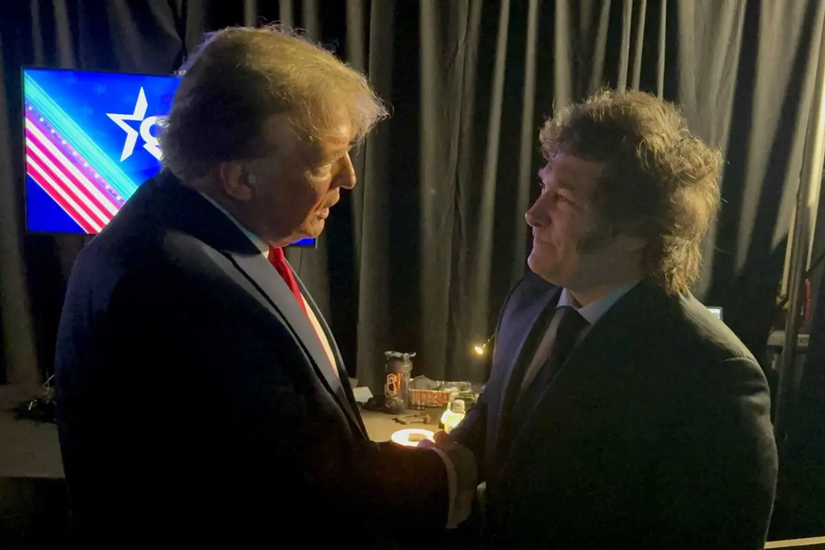 Donald Trump com Javier Milei