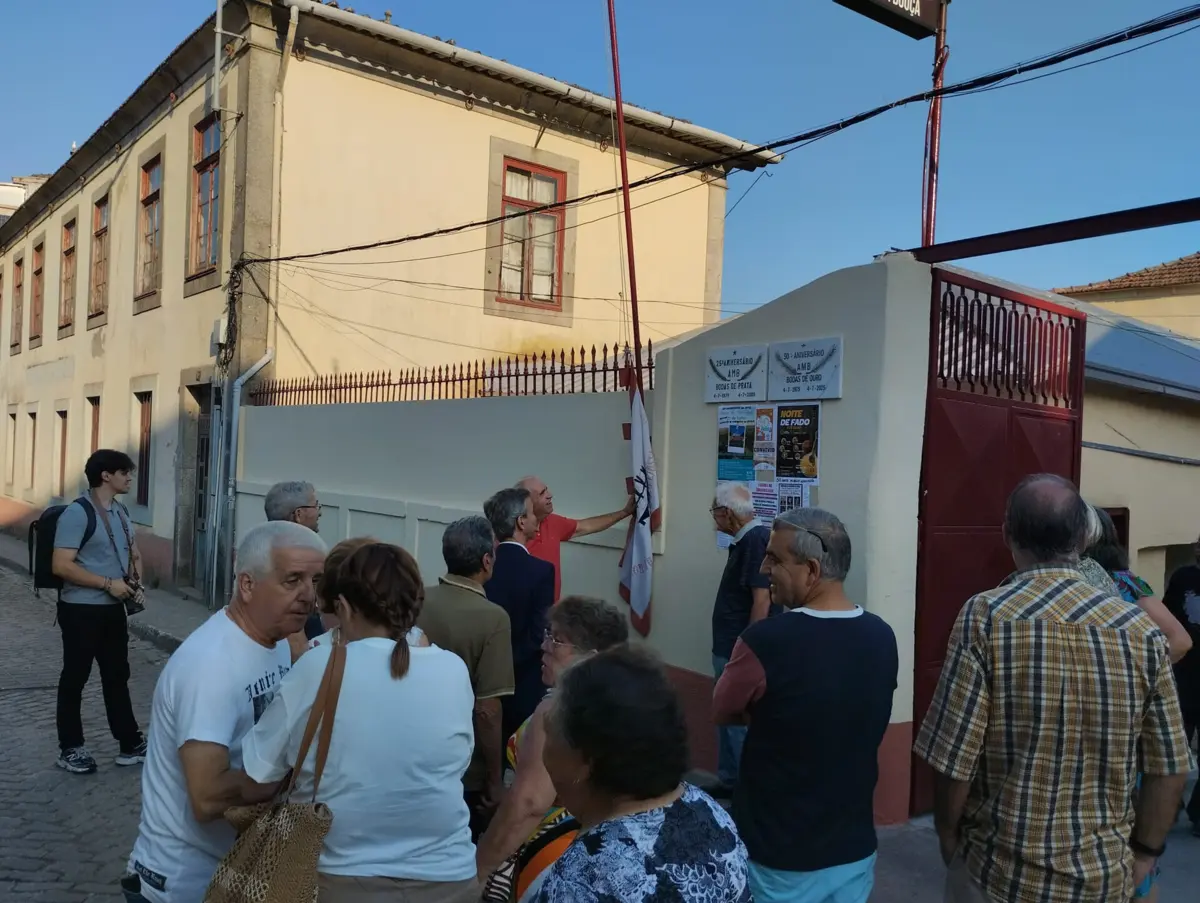 Filipe Araújo, vice da Câmara do Porto, na cerimónia do hastear da bandeira da Bouça