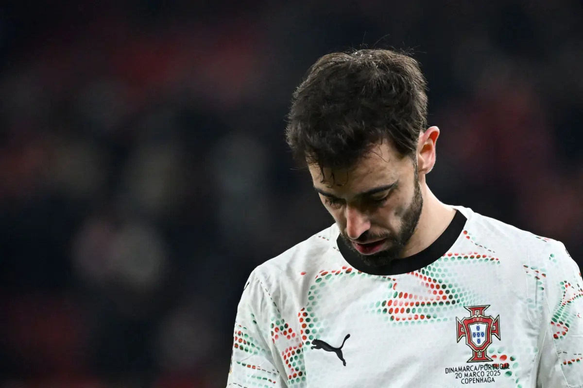 Bruno Fernandes, médio da seleção portuguesa