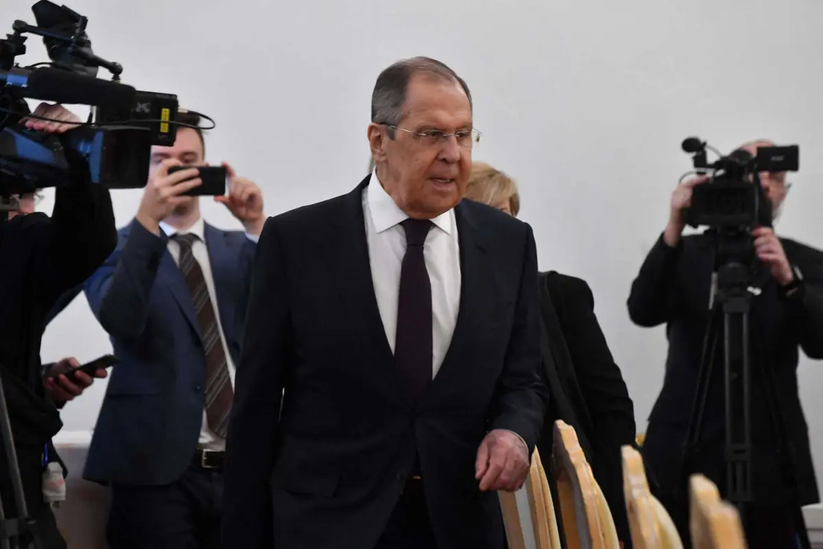O ministro dos Negócios Estrangeiros russo Serguei Lavrov