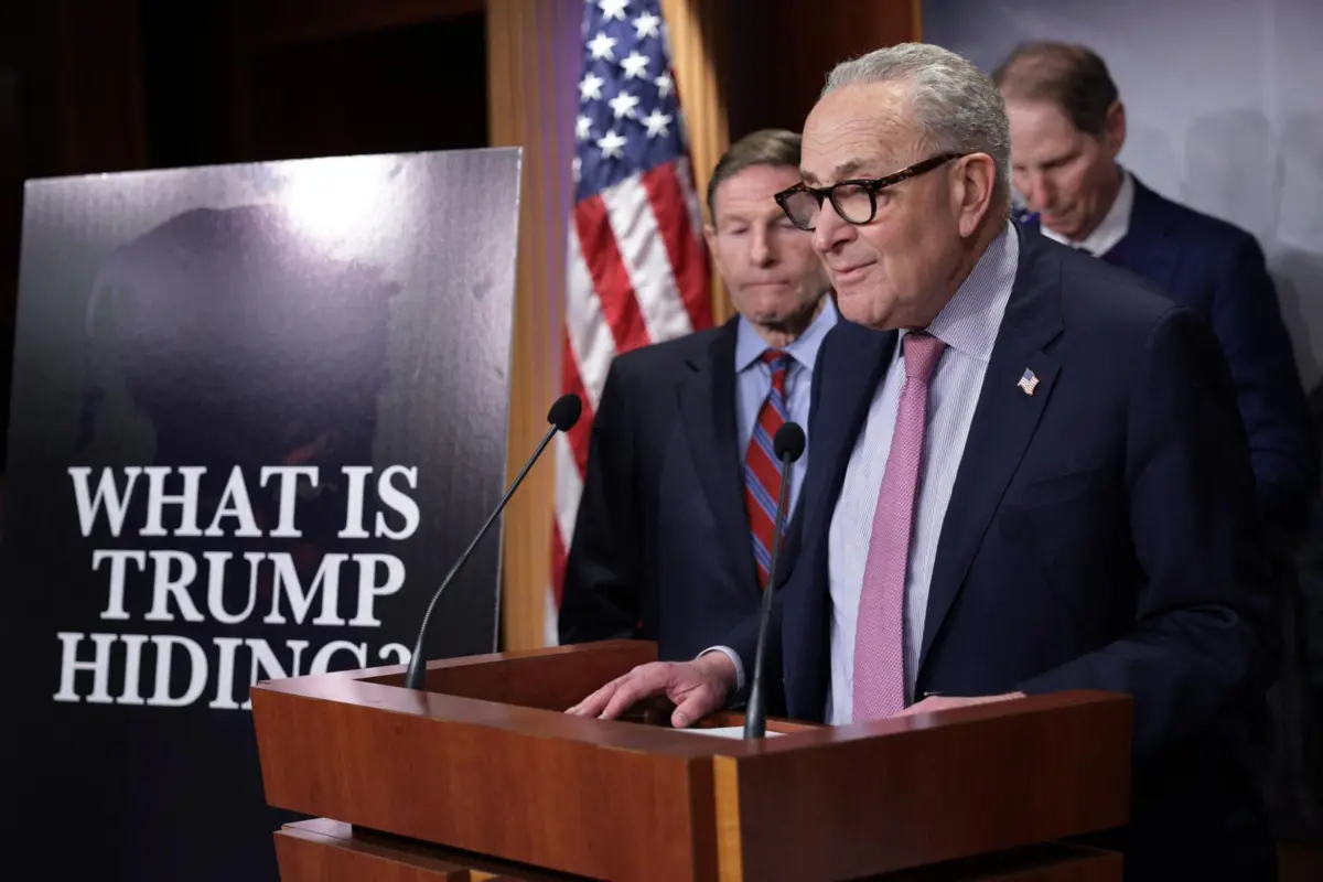 Chuck Schumer, líder democrata no Senado norte-americano