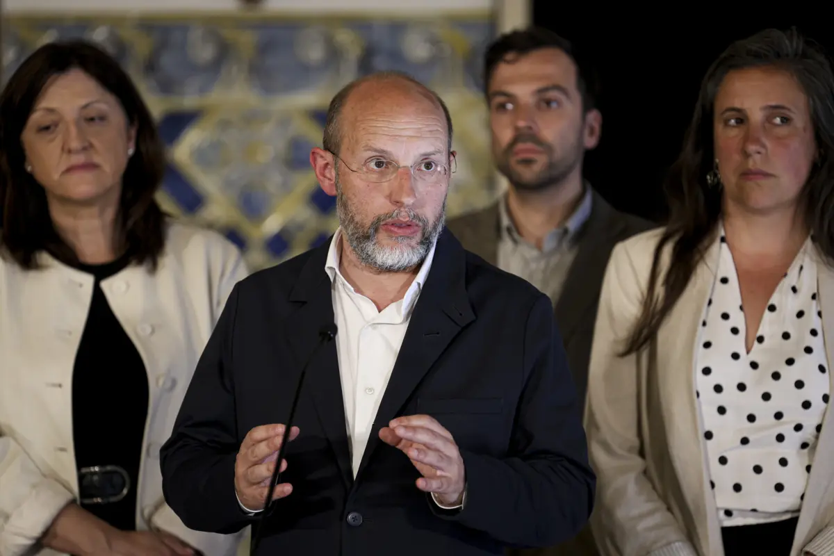 Rui Tavares após a audiência em Belém