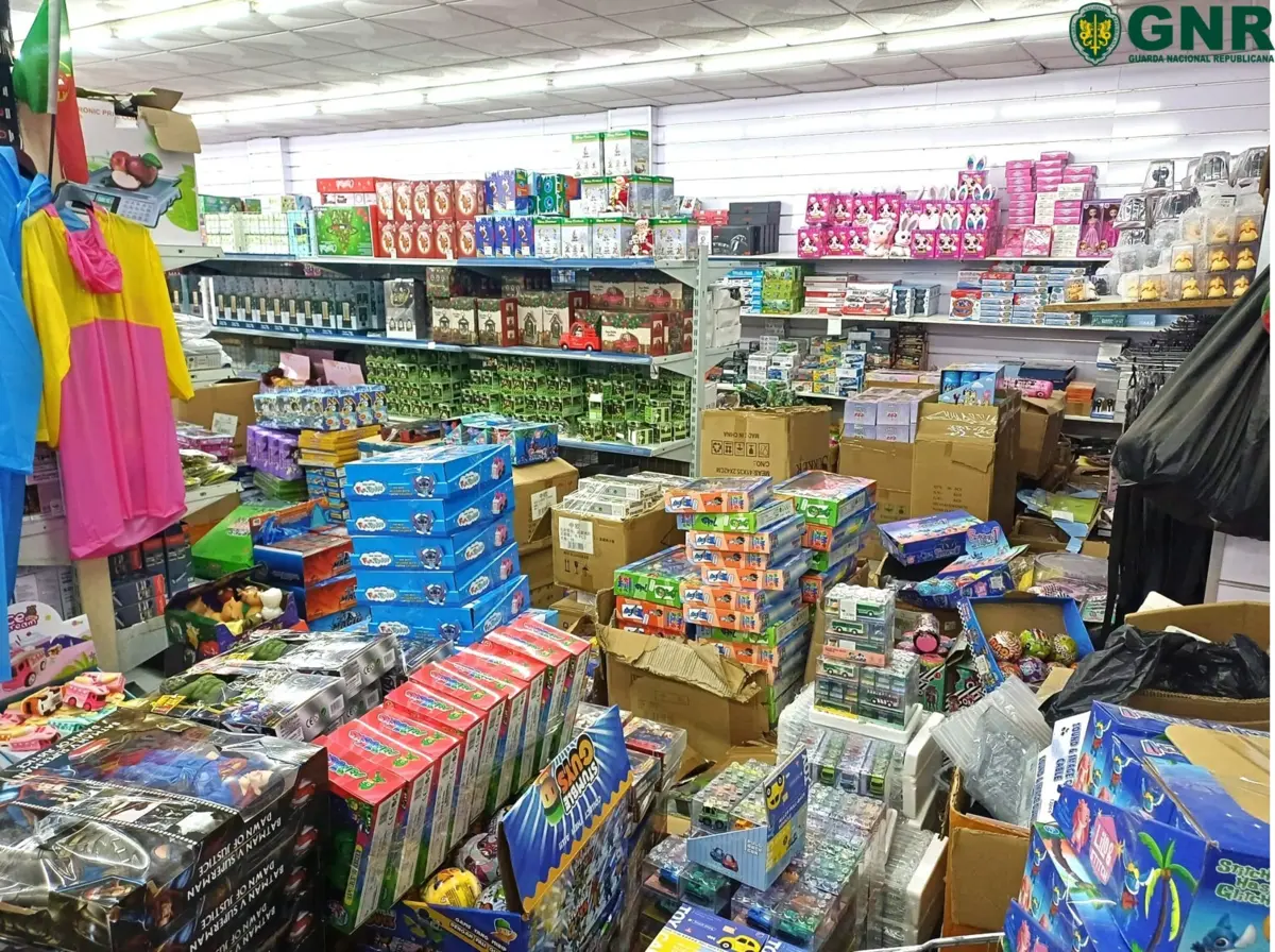 Material apreendido pela GNR