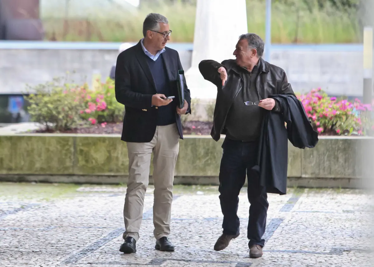 Celso Ferreira e o advogado João Peres