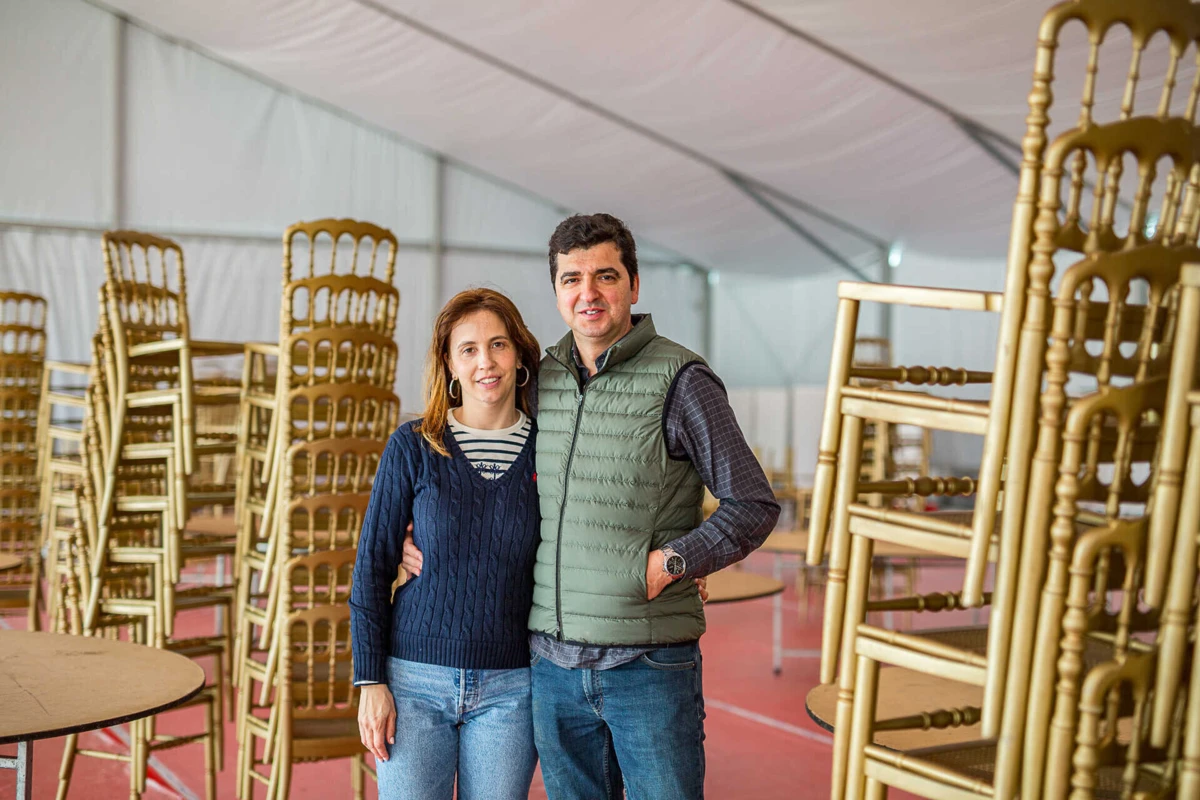 Vítor Silva e a esposa Nazaré organizam o almoço para 650 pessoas