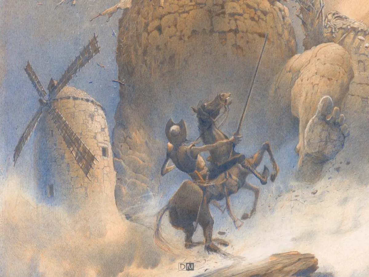 Este novo "Dom Quixote de La Mancha" oferece uma leitura divertida e ritmada, com um belíssimo traço