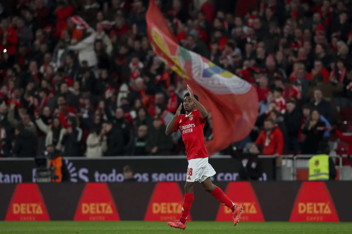 Leandro Barreiro foi o homem golo no Estádio da Luz, ao apontar um hat-trick na vitória sobre o Famalicão