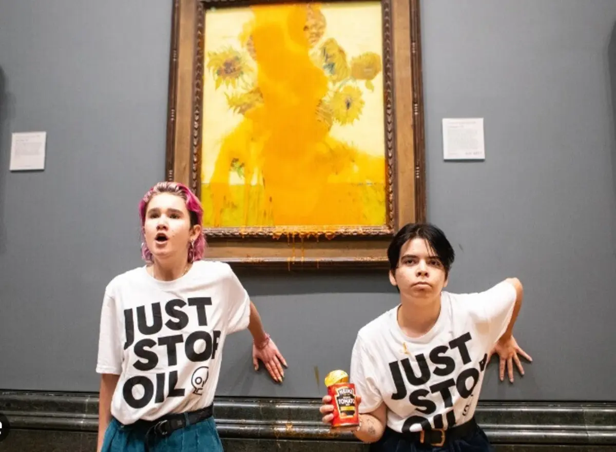 Imagem de contexto do artigo Ativistas que atiraram sopa a quadro de Van Gogh condenadas a penas de prisão