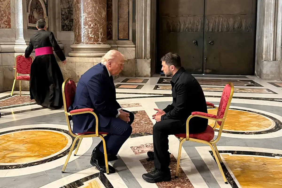 Trump e Zelensky encontraram-se na Basílica de São Pedro