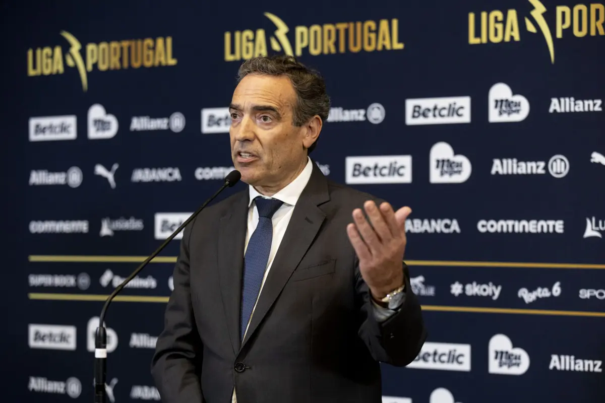 O presidente da Liga Portugal, Reinaldo Teixeira