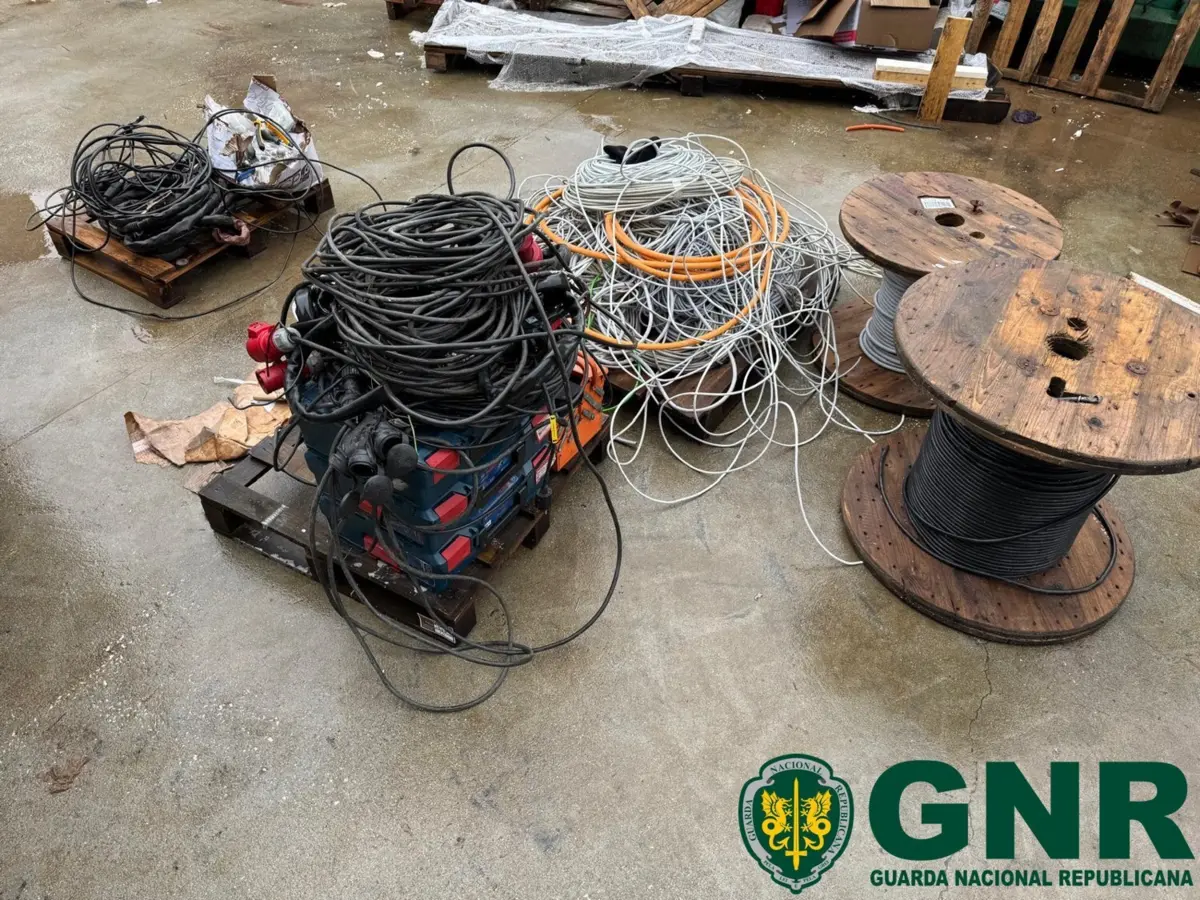 GNR recuperou os materiais não preciosos furtados, que foram devolvidos ao proprietário