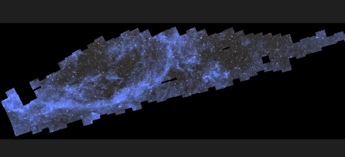 Imagem de contexto do artigo Missão do telescópio espacial Euclid revela primeiro fragmento de futuro mapa do Universo