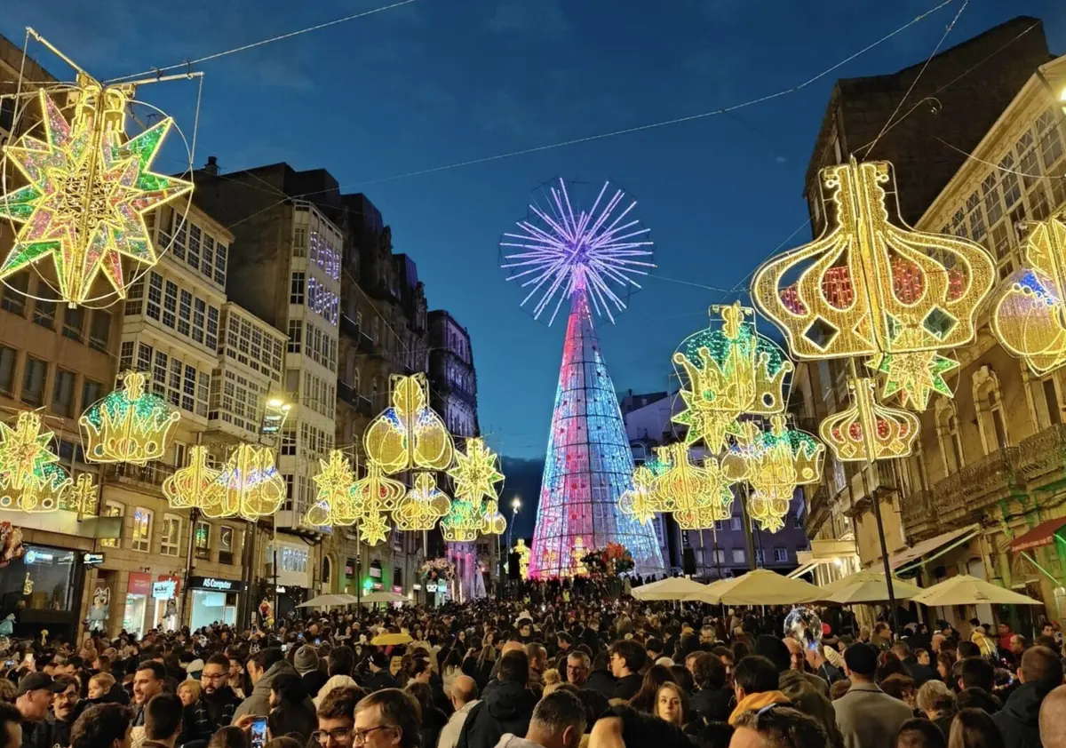 Imagem de contexto do artigo Milhares de portugueses invadem Vigo para ver atrações de Natal