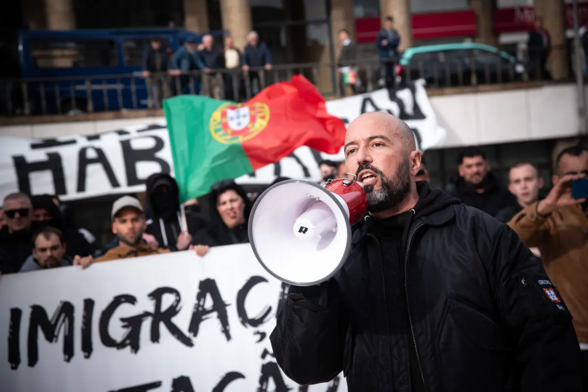 Mário Machado, conhecido neonazi e porta-voz do Grupo 1143