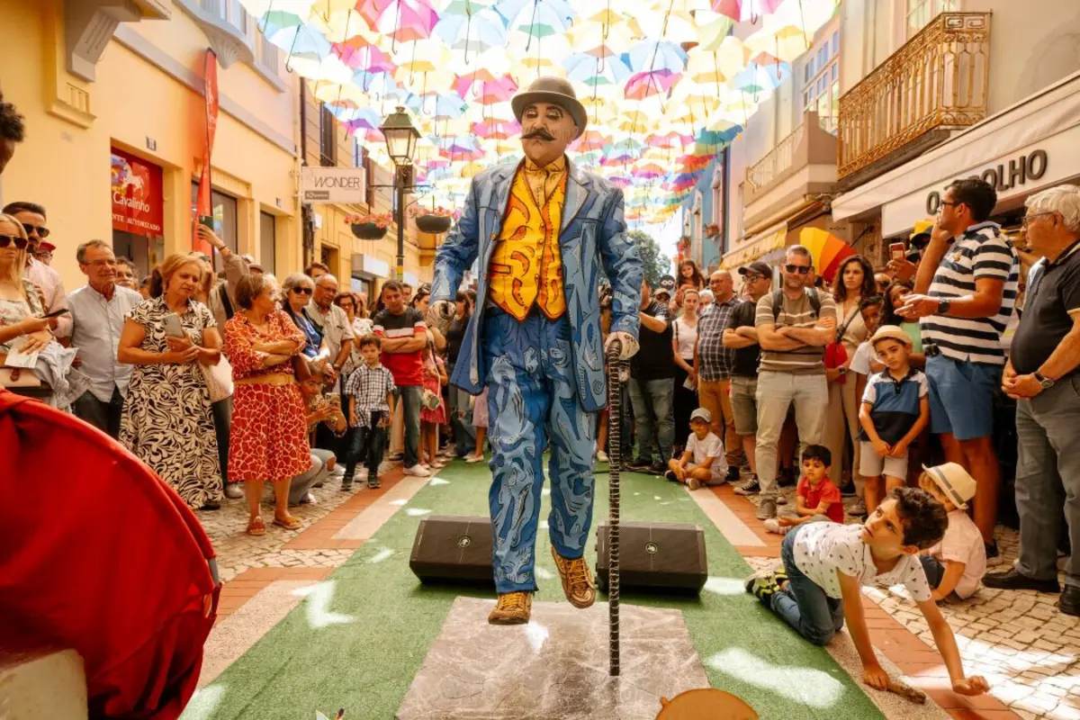 Estátuas vivas foram ponto alto do fim de semana