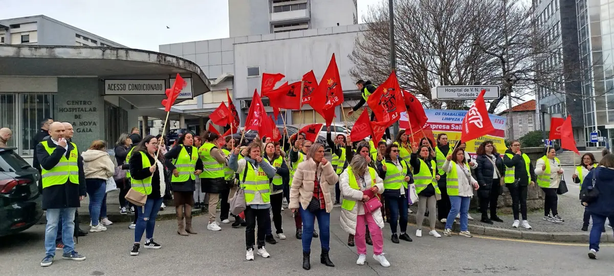 Funcionários de limpeza em greve no Hospital de Gaia por falta de pagamentos